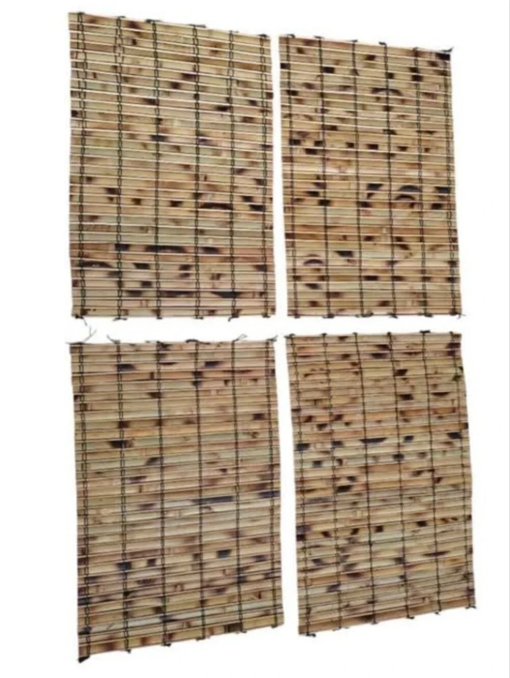 Bamboo Placemats Set of 4 Rolling 12